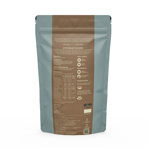 Nourish Organics Active Flax Seeds 500grams
