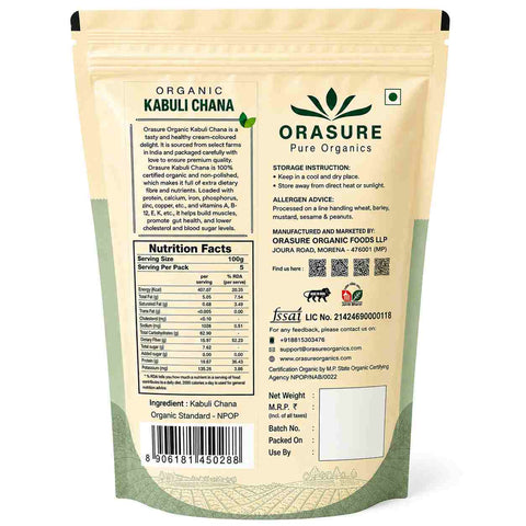 Orasure Organics Kabuli Chana
