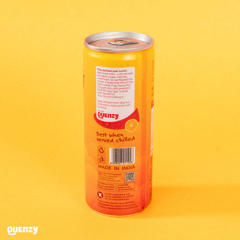 Quenzy Orange cream Prebiotic soda  250ml