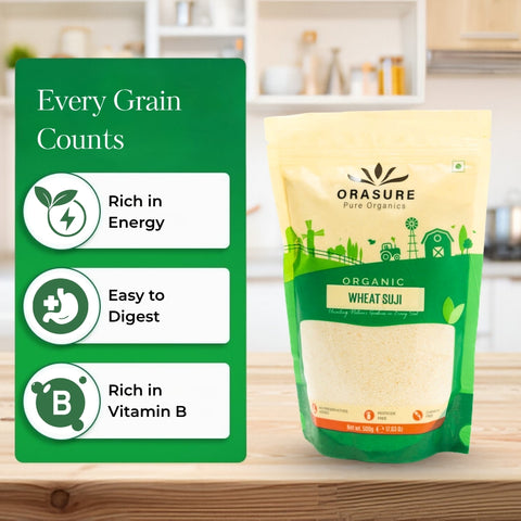 Orasure Organics Wheat Suji