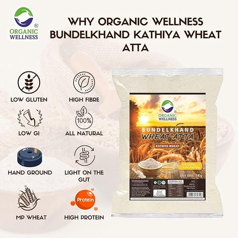 Bundelkhand Wheat Atta (5 Kg) (Certified Organic)