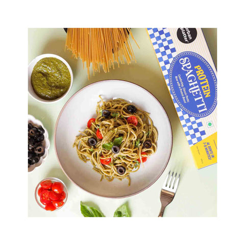 Urban Platter Protein Spaghetti, 500g (Zero Maida, Durum Wheat & Barley Flour Pasta, Plant Protein, High Fiber)