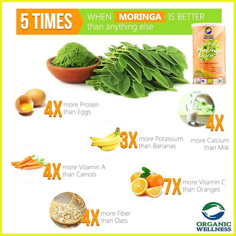 Organic Wellness Moringa Powder (100 grams )