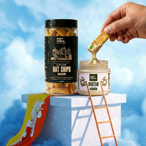 Bhutan’s Ema Datshi with Oat Chips