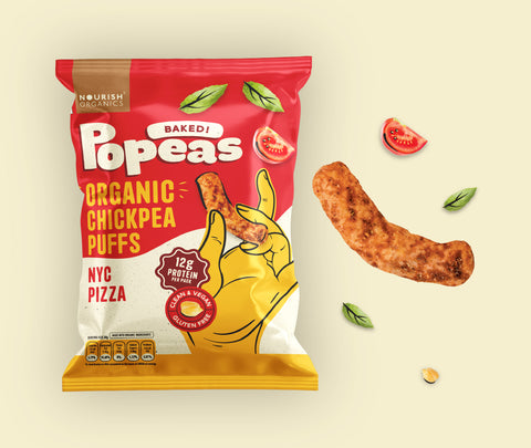 Nourish Organics Popeas - NYC Pizza 60grams