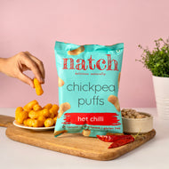 Chickpea puffs - hot chilli