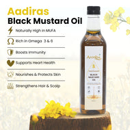 Aadiras Black Mustard Oil- Cold Pressed