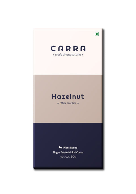 CARRA Hazelnut in Plant Based Milk Chocolate 50G - Pack of 1