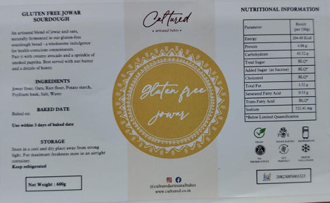 Gluten free Jowar Sourdough