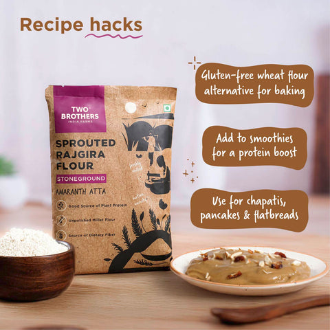 Sprouted Rajgira Atta 500g | High-Protein Amaranth Flour