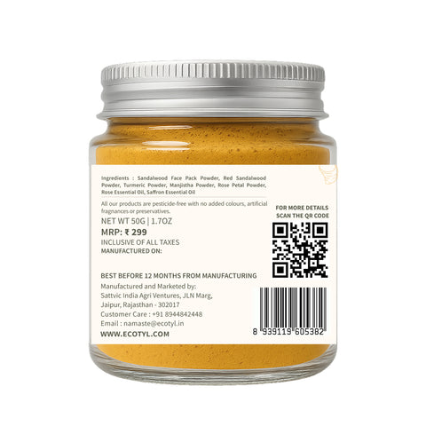 Ecotyl Chandan Teeka | Natural Sandalwood Teeka | Puja & Meditation | 50g