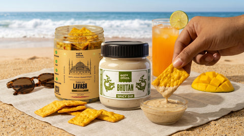 Eat Atlas Summer Special: Bhutan’s Spciy Ema Datshi with Mango Lavash Chips (100+85 gms)