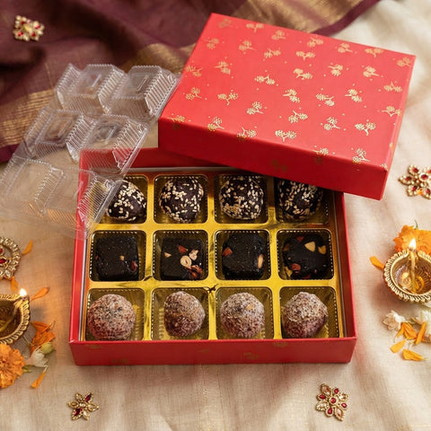 Assorted Festive Gluten-free Laddoo Box (Delivered Separately Next Day)