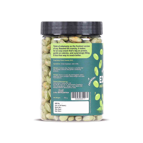 Urban Platter Roasted Salted Edamame (46% Protein, 14% Fiber, Lightly Salted Young Green Soybeans, Highest Plant Protein Supersnack)