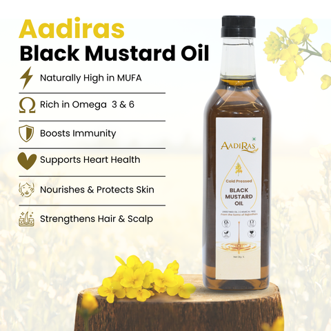 Aadiras Black Mustard Oil- Cold Pressed