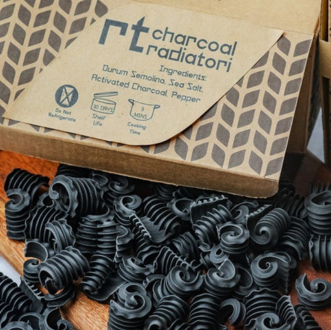 Charcoal Radiatori Pasta