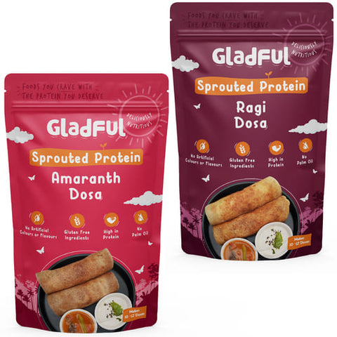 Sprouted Dosa Ragi and Amaranth Instant Mix (Pack of 2)