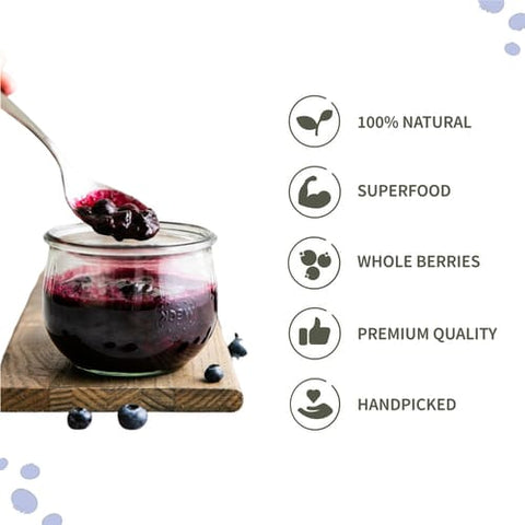 Ecotyl Dried Blueberries | Whole Dried Fruit |